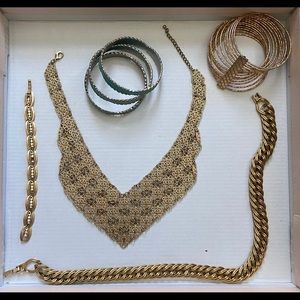 Gold Statement Jewelry Lot